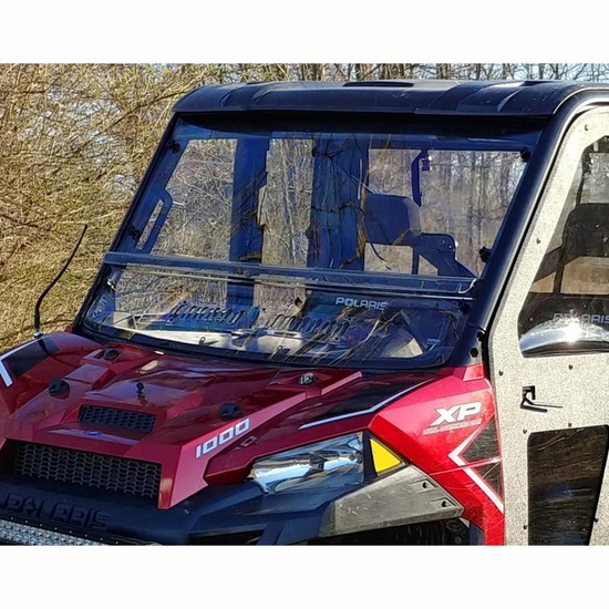 3 Star Two Piece Front Windshield - 2013-25 Full Size Polaris Ranger w/ Pro-Fit Cage