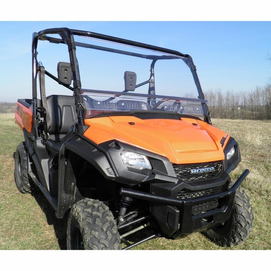 3 Star Two Piece Front Windshield - Honda Pioneer 1000 - alt image 1