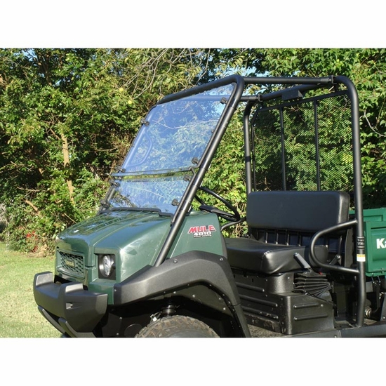 3 Star Two Piece Front Windshield - Kawasaki Mule 3000, 3010