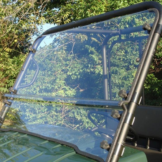 3 Star Two Piece Front Windshield - Kawasaki Mule 3000, 3010 Trans