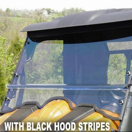 3 Star Two Piece Front Windshield w/ Adjustable Vents and Hard Coating - 2015-19 Cub Cadet Challenger 500, 700 - alt image 0