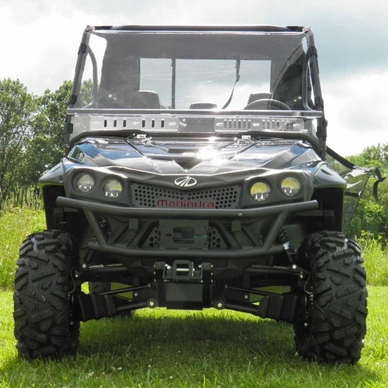 3 Star Two Piece Front Windshield w/ Adjustable Vents and Hard Coating - 2015-19 Mahindra mPact XTV 750, 1000