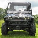 3 Star Two Piece Front Windshield w/ Adjustable Vents and Hard Coating - 2015-19 Mahindra mPact XTV 750, 1000