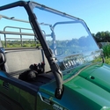3 Star Two Piece Front Windshield w/ Adjustable Vents and Hard Coating - 2019-25 Kawasaki Mule Pro-MX