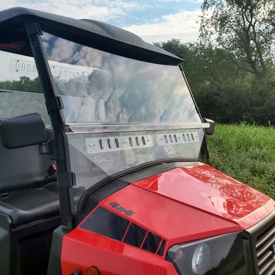 3 Star Two Piece Front Windshield w/ Lower Adjustable Vents - 2013-22 Coleman Outfitter, Hisun HS - alt image 0