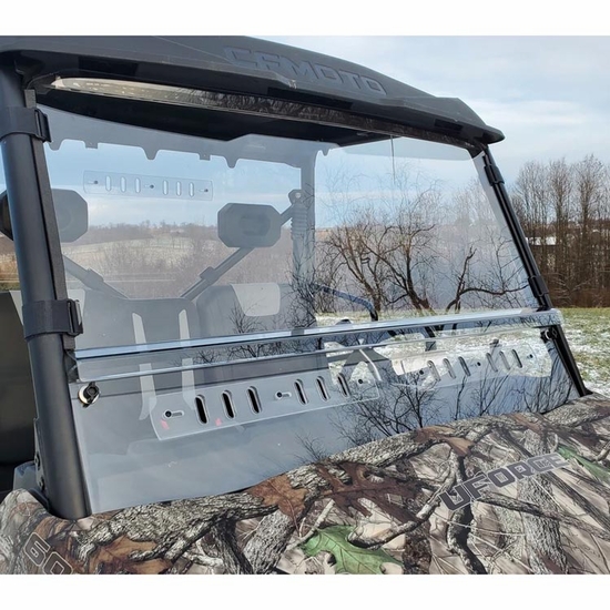 3 Star Two Piece Front Windshield w/ MR10 Hard Coating - 2011-24 CFMOTO UForce 600 - alt image 0