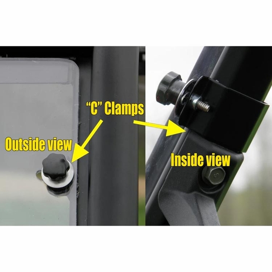 3 Star Two Piece Front Windshield w/ MR10 Hard Coating - 2011-24 CFMOTO UForce 600 - alt image 1