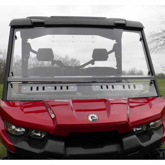 3 Star Two Piece Front Windshield w/ MR10 Hard Coating - 2016-24 Can-Am Defender