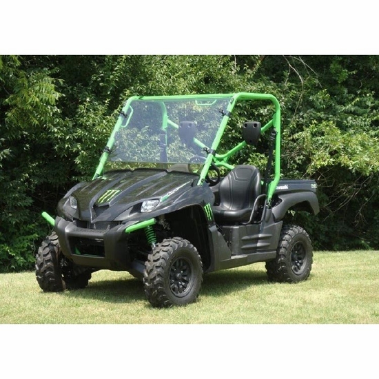 3 Star Vented Two Piece Full Front Windshield - Kawasaki Teryx 750
