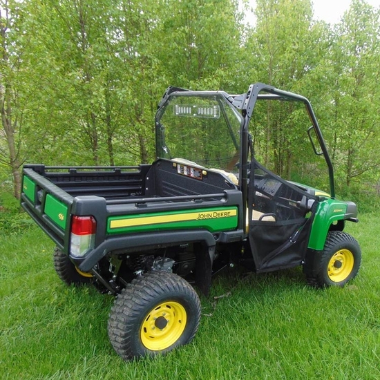 3 Star Vented Hard Rear Windshield - 2010-14 John Deere Gator XUV