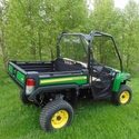 3 Star Vented Hard Rear Windshield - 2010-14 John Deere Gator XUV