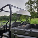 3 Star Vented Hard Rear Windshield - 2010-14 Mid Size Polaris Ranger