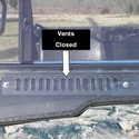 3 Star Vented Hard Rear Windshield - 2013-22 John Deere Gator XUV 825, 855