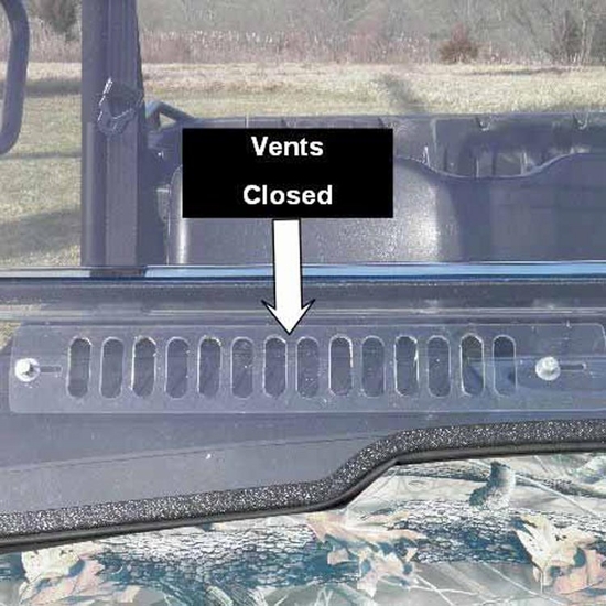 3 Star Vented Hard Rear Windshield - 2013-22 John Deere Gator XUV 825, 855 - alt image 2