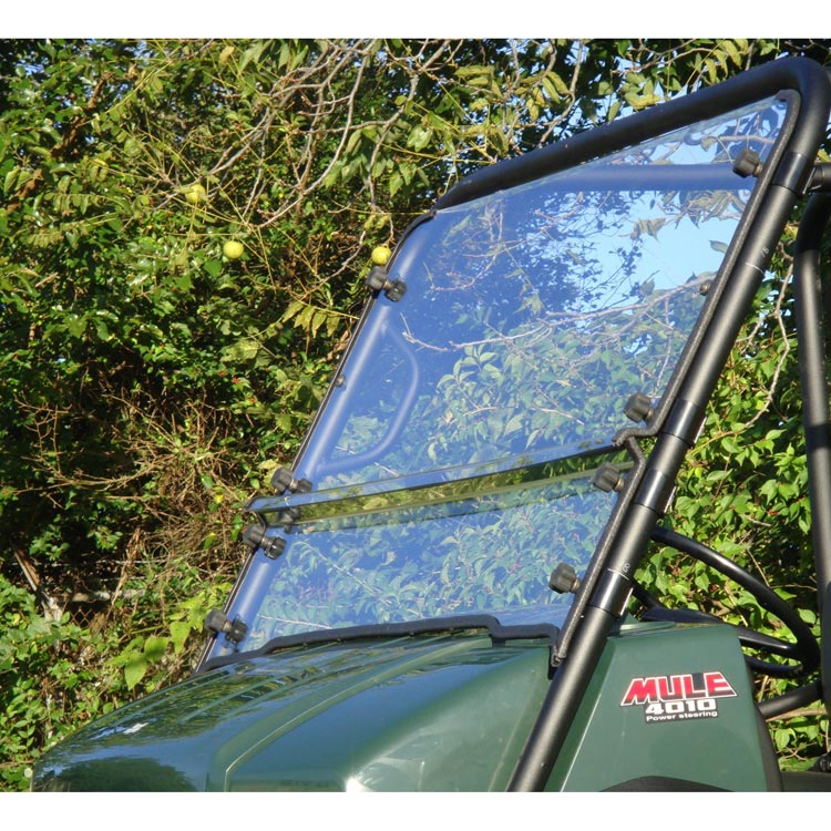 Kawasaki Mule 4010 Trans Vented Two Piece Front Windshield
