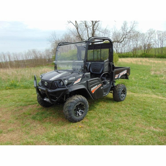 3 Star Vented Two Piece Front Windshield - Kubota RTV XG850 Sidekick