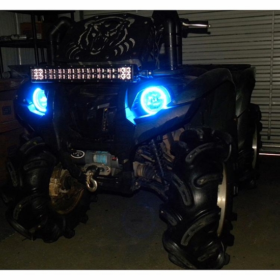 Angel Eye LED Headlight Kit by Snorkel Your ATV - 2007-15 Yamaha Grizzly - alt image 1