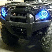 Angel Eye LED Headlight Kit by Snorkel Your ATV - 2012-21 Kawasaki Brute Force 650i, 750i