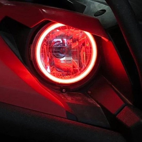Angel Eye LED Headlight Kit by Snorkel Your ATV - 2016-22 Yamaha Grizzly - alt image 1