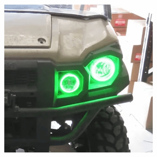 Angel Eye LED Headlight Kit by Snorkel Your ATV - Kawasaki Mule Pro-FX, DX - alt image 0