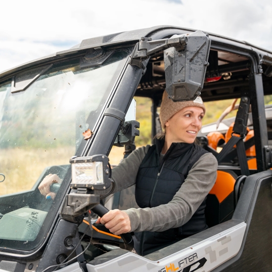 ATV-Tek Elite Series Universal Breakaway Side Mirror w/ Blindspot - alt image 1