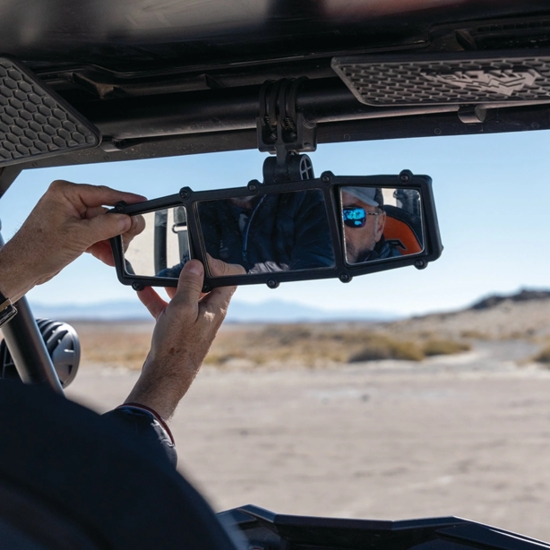 ATV-Tek Elite Series Universal Rear View Mirror w/ Dual Blindspot - alt image 2