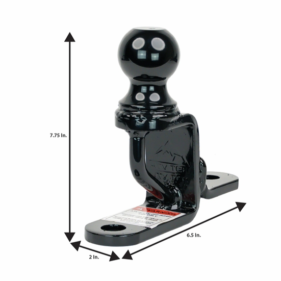 ATV-Tek Trio HD Multi-Purpose Bolt On Hitch w/ 2 Inch Ball Mount - alt image 5