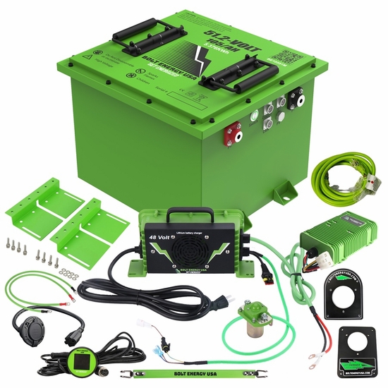 Bolt Energy 51V 105AH Heated Lithium Professional Conversion Kit - Polaris Ranger EV