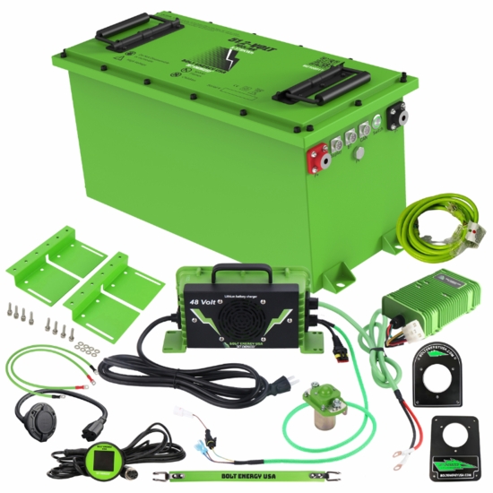 Bolt Energy 51V 105AH Heated Thin Lithium Professional Conversion Kit - Polaris Ranger EV