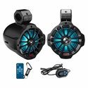 Boss 6.5 Inch 2-Way Amplified Speakers w/ RGB Illumination (Sold in Pairs)