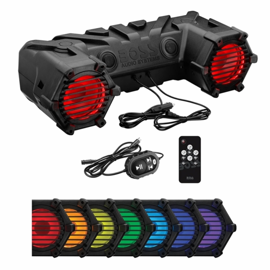 Boss Bluetooth, Amplified 6.5 Inch Speaker All-Terrain RGB Sound System - alt image 0