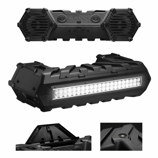Boss Bluetooth, Amplified All-Terrain Sound System w/ LED Light Bar - alt image 1