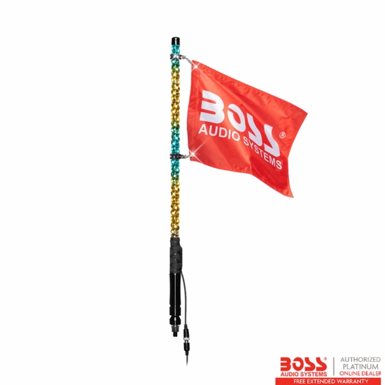 Boss Two Foot RGB LED Wrapped Whip