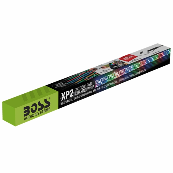 Boss Two Foot RGB LED Wrapped Whip - alt image 6