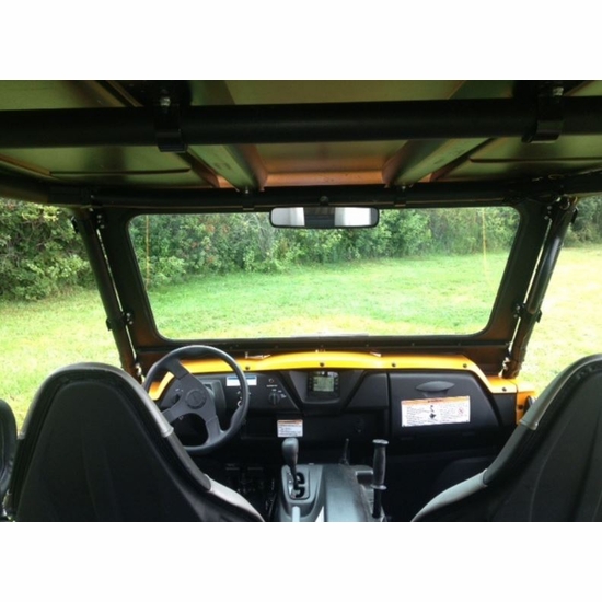 EMP D.O.T. Rated Safety Glass Full Front Windshield w/ Wiper - 2012-15 Kawasaki Teryx4, Teryx 800 - alt image 0