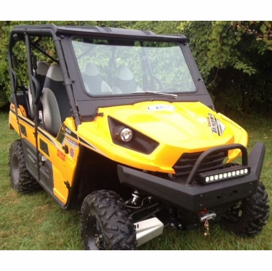 EMP D.O.T. Rated Safety Glass Full Front Windshield w/ Wiper - 2012-15 Kawasaki Teryx4, Teryx 800 - alt image 2