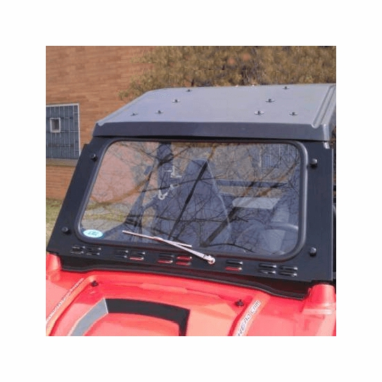 EMP Safety Glass Full Front Windshield w/ Wiper - Polaris RZR 570, 800, S 800, XP 900