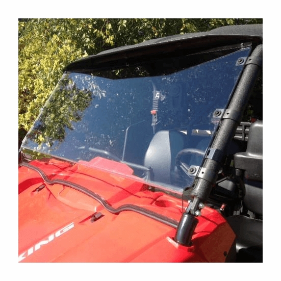 EMP D.O.T. Rated Hard Coated Full Front Windshield - Yamaha Viking