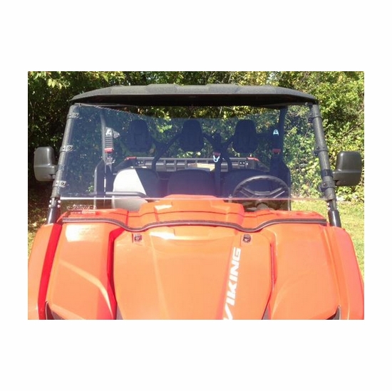 EMP D.O.T. Rated Hard Coated Full Front Windshield - Yamaha Viking - alt image 0