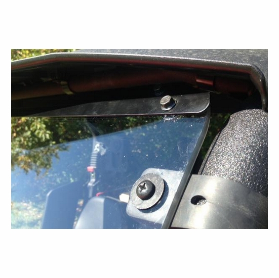 EMP D.O.T. Rated Hard Coated Full Front Windshield - Yamaha Viking - alt image 1