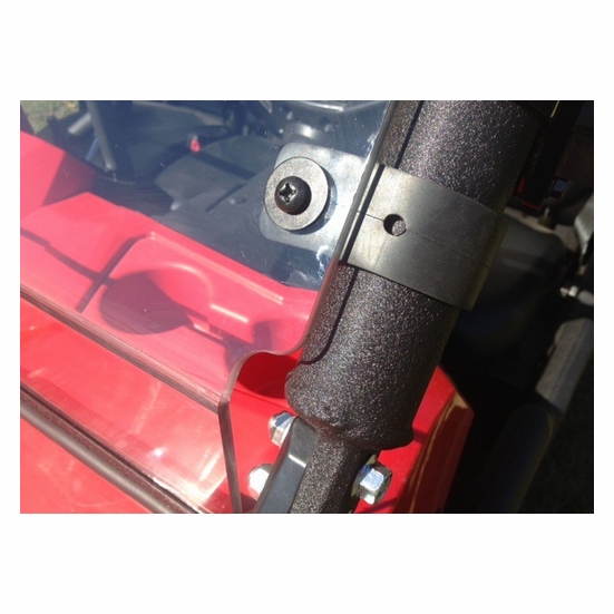 EMP D.O.T. Rated Hard Coated Full Front Windshield - Yamaha Viking - alt image 2