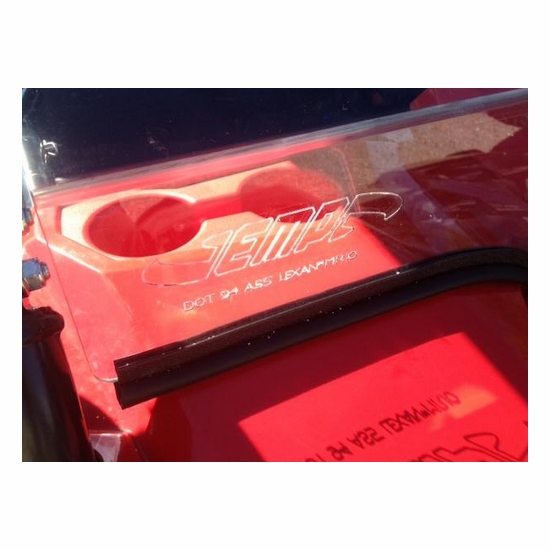 EMP D.O.T. Rated Hard Coated Full Front Windshield - Yamaha Viking - alt image 4