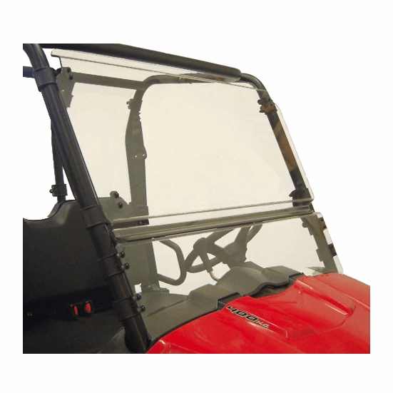Direction 2 Hard Coated Full Tilting Front Windshield - 2010-14 Mid Size Polaris Ranger 400, 500, 570, 800, EV - alt image 1