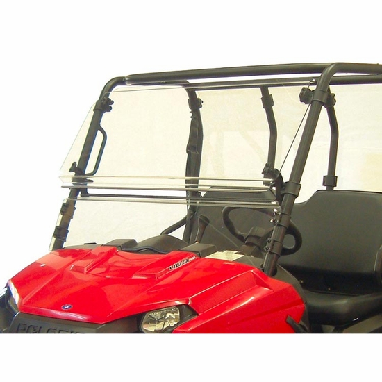 Direction 2 Hard Coated Full Tilting Front Windshield - 2010-14 Mid Size Polaris Ranger 400, 500, 570, 800, EV - alt image 0