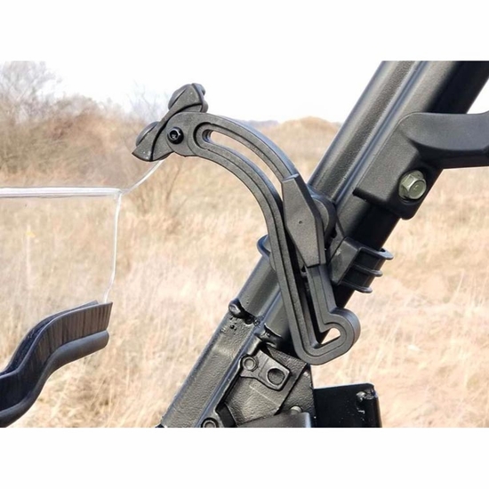 Direction 2 Hard Coated Full Tilting Front Windshield - 2013-19 Full Size Polaris Ranger w/ Pro-Fit Cage - alt image 1