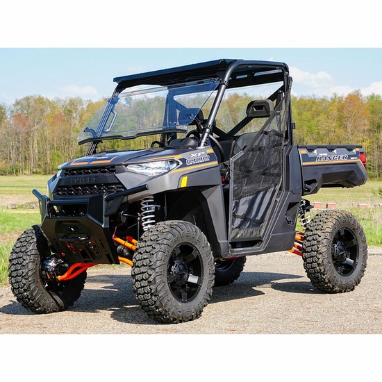 Direction 2 Hard Coated Full Tilting Front Windshield - 2018-25 Full Size Polaris Ranger w/ Pro-Fit Cage - alt image 3