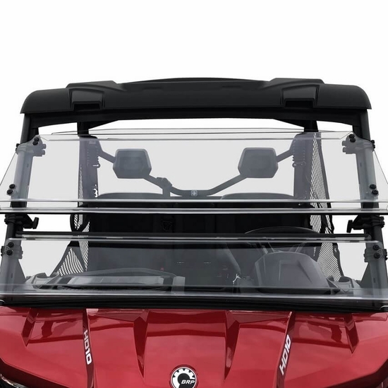 Direction 2 Hard Coated Full Tilting Front Windshield - Can Am Defender - alt image 2