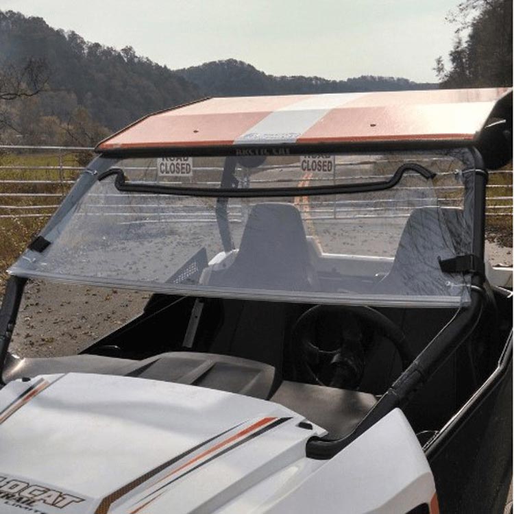 Arctic Cat Wildcat Tinted Folding Windshield by Dot Weld Offroad