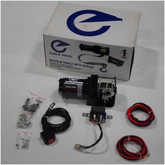 Eagle Plow 2000 lb Winch w/ Nylon Strap - alt image 0