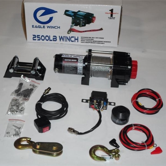 Eagle Plow 2500 lb Winch w/ Steel Cable - alt image 0